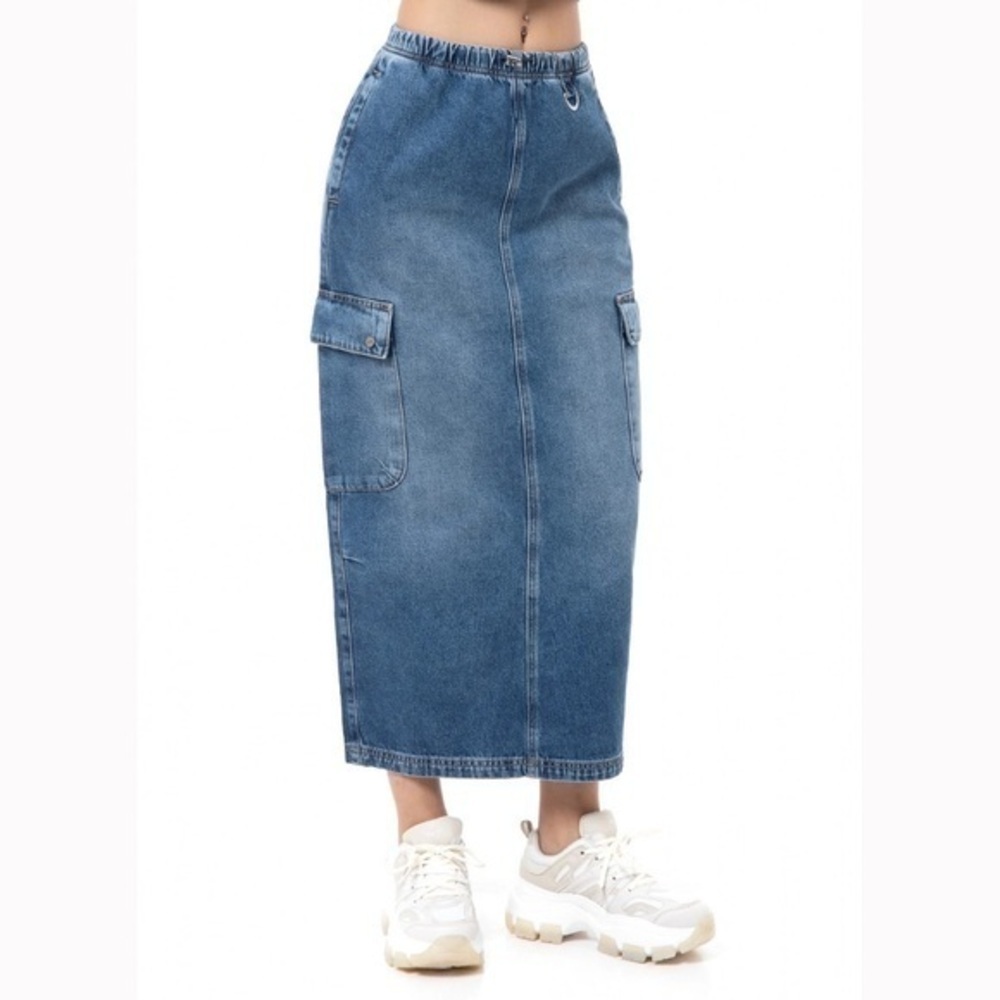 Zara Blue Denim Skirt
